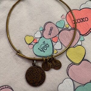 Alex and Ani Gold Charm Bangle